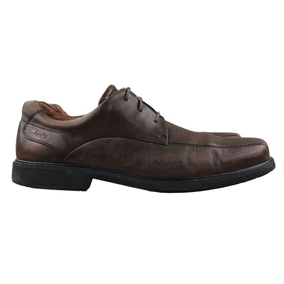 Clarks Men\'s Size 12M Gatewood Over Brown Leather Lace-Up Oxford Dress Shoes main image 11
